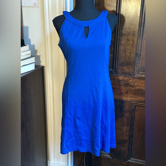 New York & Company Dresses & Skirts - Royal Blue New York & Company Cut Out Cotton Sheath Dress